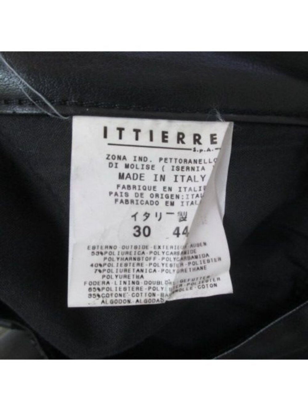 Versace Jeans Couture Long Length Leather Style Straight Pants /44 Black 30 - Picture 4 of 7